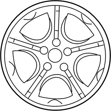 Hyundai 52910-2C200 Aluminium Wheel Assembly