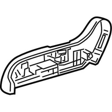 Honda 81238-TE0-A01ZA Cover, R. FR. Seat Reclining *NH167L* (GRAPHITE BLACK)