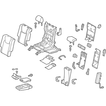 Lexus 71300-0E380-B1 Seat Assembly, Rear