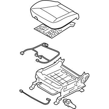 Hyundai 88100-0W600-MKR Cushion Assembly-Front Seat, Driver