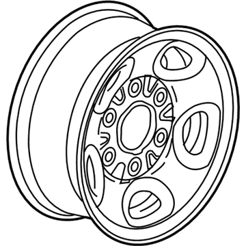 GM 9597725 Wheel, Steel