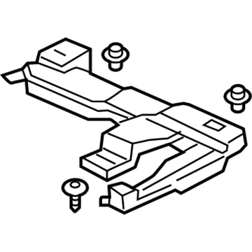 Honda 83312-THR-A00ZA Duct Assy., R. Floor Joint *NH900L* (B)(Ac) (DEEP BLACK)