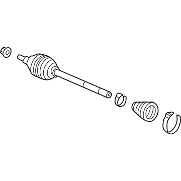 Honda 44010-S84-A50 Driveshaft Set, Passenger Side