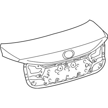 Lexus 64401-75100 Panel Sub-Assy, Luggage Compartment Door