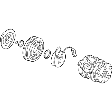 Honda 38810-P9K-E01 Compressor (Denso)