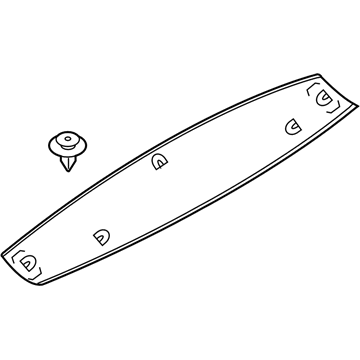 BMW 51-49-2-990-125 Upper Trunk Lid Trim Panel