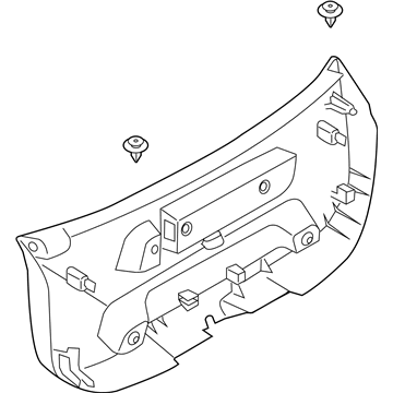 BMW 51-49-2-990-126 Lower Tail Lid Trim Panel