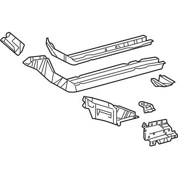 Toyota 57108-02902 Rear Rail Assembly