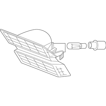BMW 63-13-7-165-810 Addition. Turn Indicator Lamp, Right White