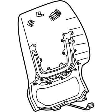 GM 23392525 Seat Back Panel