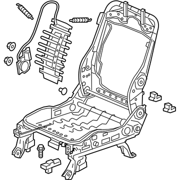 Honda 81526-TG7-A51 Frame, L. FR. Seat