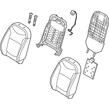 Kia 88400E4010ASK Back Assembly-Front Seat Pa