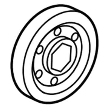 Honda 13810-5R0-003 Pulley, Crankshaft