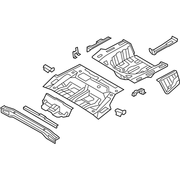 Kia 655103R050 Panel-Rear Floor