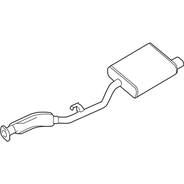 BMW 18-10-1-436-554 Exhaust Rear Muffler