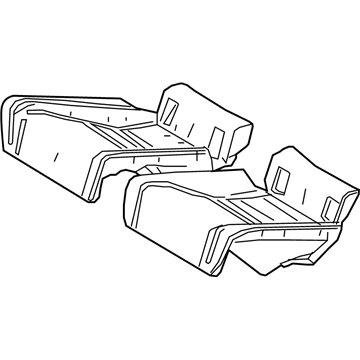 Lexus 71503-24060 Pad Sub-Assembly, Rear Seat