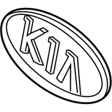 Kia 863531F010 Kia Sub-Logo Assembly