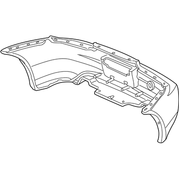 Honda 04715-S2A-A92ZZ Face, Rear Bumper (Dot)