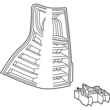 Lexus 81560-WY030 Lamp Assembly, Rear Combination