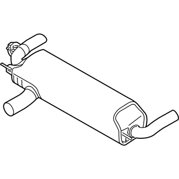 BMW 18-30-8-652-306 Rear Exhaust Flap Muffler