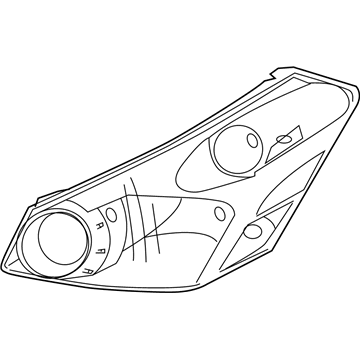 Nissan 26064-5Z000 Headlamp Unit