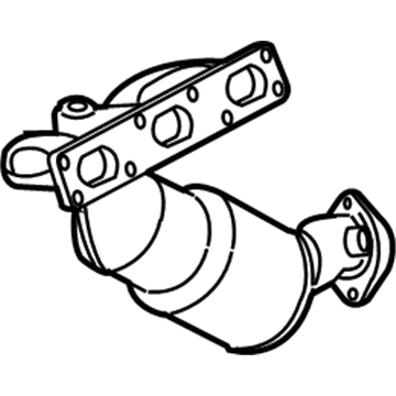 BMW 18-40-7-523-904 Exchange. Exhaust Manifold With Catalyst