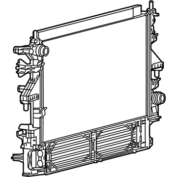 Mopar 68210641AB Engine Cooling Radiator Front