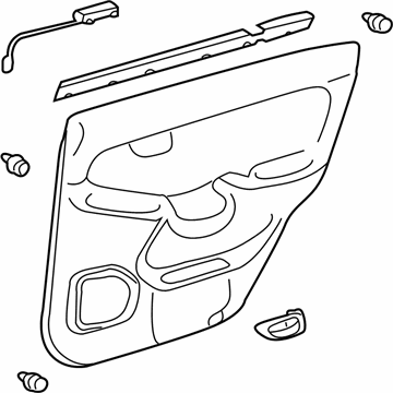 Lexus 67640-60801-A0 Board Sub-Assy, Rear Door Trim, LH