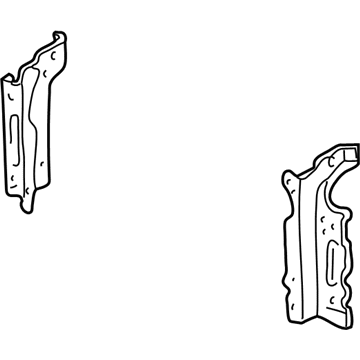 Honda 60485-S5A-A00ZZ Stay, Left Front Bulkhead Side