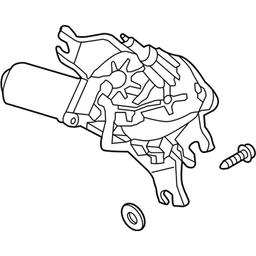 Hyundai 98700-1R000 Rear Wiper Motor & Linkage Assembly