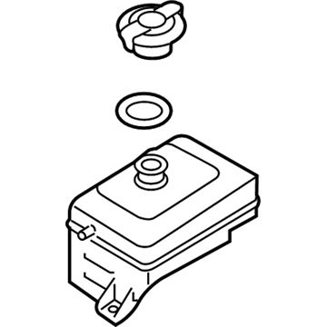 Kia 25430D4000 Radiator Coolant Overflow Reservoir Tank