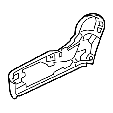 Nissan 87330-6CA0A Finisher Assy-Cushion, Front Seat RH