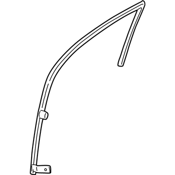 Mopar 4724777AE WEATHERSTRIP-Front Door Glass