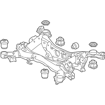 Acura 50300-TZ6-A07 Sub-Frame Assembly, Rear Suspension (4Wd)