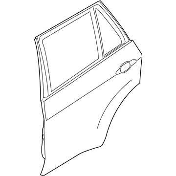 BMW 41-51-7-386-739 Door, Rear Left