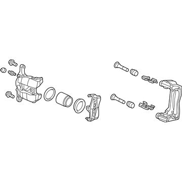 Acura 45018-TX4-A10 Caliper Sub-Assembly, Right Front