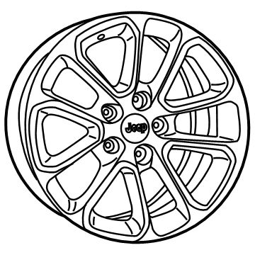 Mopar 1VH40DD5AB Wheel Alloy