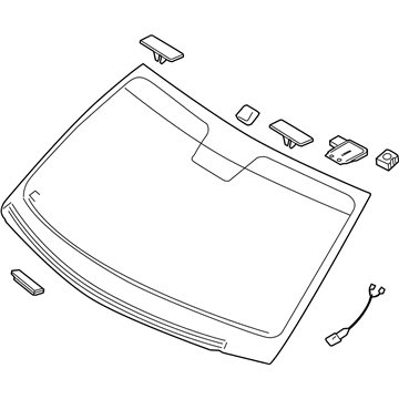 Hyundai 86110-3N000 Windshield Glass Assembly