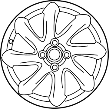 Nissan D0300-1A12B Aluminum Wheel