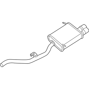 BMW 18-10-7-505-644 Rear Muffler