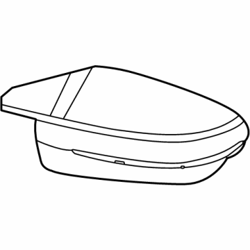 BMW 51-16-9-500-712 OUTSIDE MIRROR COVER CAP, RI