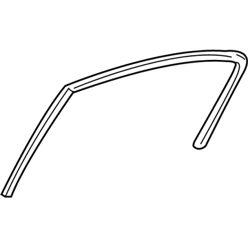 Mopar 4814638AC WEATHERSTRIP-Rear Door Flush Glass