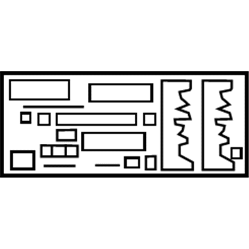 GM 22981263 Fuse Box Label