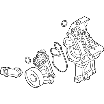 BMW 11-51-8-650-986 Coolant Pump With Support