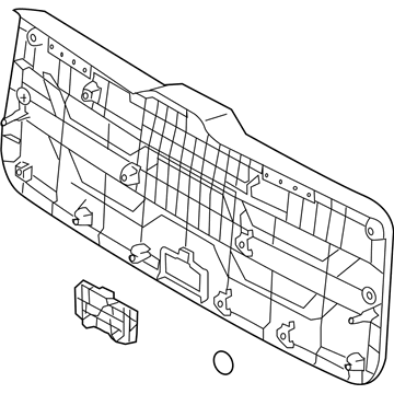 Kia 817502K000WK Panel Assembly-Tail Gate