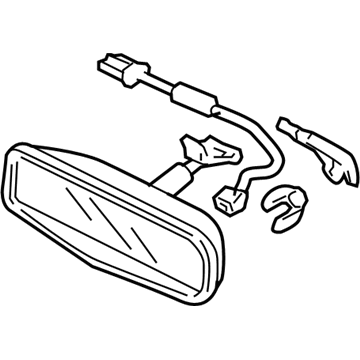 Honda 76400-SHJ-A61 Mirror Assembly, Rearview (Automatic Day/Night)