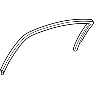 Mopar 4780164AC WEATHERSTRIP-Rear Door Flush Glass