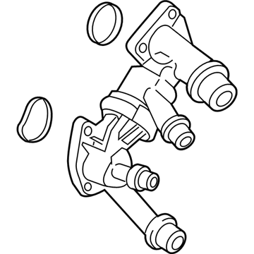 BMW 11-53-8-576-289 THERMOSTAT HOUSING WITH THER:115040