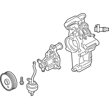 BMW 11-51-8-588-887 COOLANT PUMP WITH SUPPORT:115010