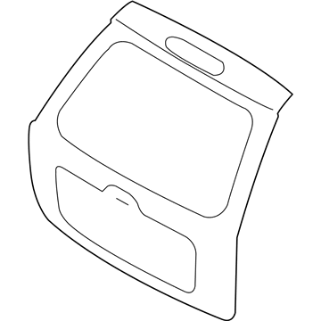 Kia 737001F101 Panel Assembly-Tail Gate